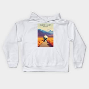 Death Valley National Park Vintage Travel  Poster Kids Hoodie